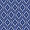 Seamless porcelain indigo blue and white vintage Persian ikat pattern vector