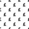 Seamless pound currency pattern on white