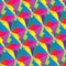 Seamless psychedelic multicolor abstract pattern