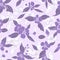 seamless purple flower design