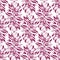 seamless purple graphic floral pattern on white background
