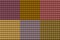 Seamless pyramid tiles pattern in multiple colors