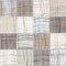 Seamless quilted pattern with grunge striped and checkered square elements