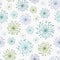 Seamless radial flower pattern