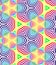 Seamless Rainbow Colored Spirals Pattern on White. Geometric Abstract Background.