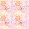 Seamless rainbow floral background. Copy that square to the side