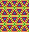 Seamless Rainbow Polygonal Pattern.