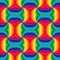 Seamless Rainbow Spirals Pattern. Geometric Abstract Background. Suitable for textile, fabric and packaging