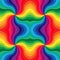 Seamless Rainbow Wavy Stripes Pattern.