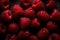 A Seamless Raspberry Background with Glistening Drops of Water