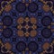 Seamless raster pattern in oriental style Flower psychedelic mosaic Pattern for wallpaper, backgrounds, decor for tapestries. Psyc