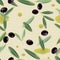 Seamless realistic olive oil background