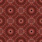 Seamless red bohemian gemstone mandala ornament pattern background