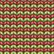 Seamless red green knitted pattern, Christmas scarf background illustration