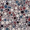 Seamless red white and blue textured retro pattern