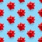 Seamless regular creative Christmas pattern with New Year decorations. xmas Modern Seamless pattern made from christmas