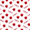 Seamless regular creative Christmas pattern with New Year decorations. xmas Modern Seamless pattern made from christmas