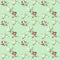 Seamless regular creative pattern from dry white and red flowers, printing on fabric, wrapping paper