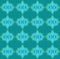 Seamless regular oval pattern blue green