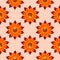 Seamless regular pattern with floral design.