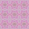 Seamless regular stars pattern magenta and aquamarine on pastel violet