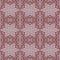 Seamless regular stars pattern with triangles dark brown red white on gray