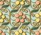 Seamless relief sculpture decoration retro pattern cute spiral c