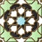 Seamless relief sculpture decoration retro pattern Islamic geometry polygon star cross frame kaleidoscope