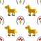 Seamless repeating Kentucky Derby pattern