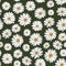 Seamless repeating pattern of daisy flowers