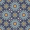 Seamless repeating pattern with geometric flowers. Vector illustration.