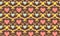 Seamless repeating romantic dark rich background with hearts and curls in vintage style. pink and blue hearts, yellow jewelry and