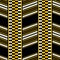 Seamless retro fashion print of wide vertical patterned stripes