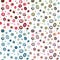 Seamless retro fifties circles design pattern