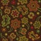 Seamless retro flower butterfly lizard pattern