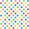 Seamless retro geometric pattern with polka dots.