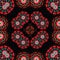 Seamless retro kaleidoscope repeating background pattern