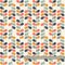 Seamless retro pattern in mid century modern style