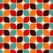 Seamless retro tiles geometric pattern