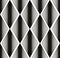 Seamless rhombus pattern, abstract geometric black and white bac