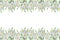 Seamless ribbon border made of daffodils flowers.