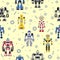 Seamless robots pattern