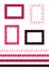 Seamless romantic border patterns