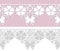 Seamless romantic pastel lace pattern