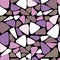 Seamless rose coffee geometric pattern