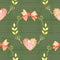 Seamless Roses Background. Watercolor vintage seamless pattern.