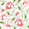 Seamless roses pattern