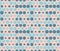 Seamless rows of dots with halftone effect. Bubbles pattern