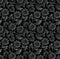 Seamless royal black floral wallpaper
