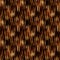 Seamless russet brown chevron stripe texture background. Irregular imperfect herringbone striped pattern. Funky doodle